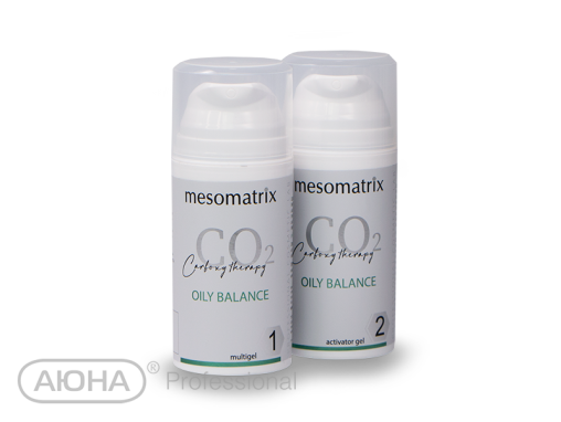 Карбокситерапия MESOMATRIX для жирной и проблемной кожи OILY BALANCE с азелаиновой и койевой кислотой, 2х100 мл