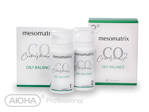 Карбокситерапия MESOMATRIX для жирной и проблемной кожи OILY BALANCE с азелаиновой и койевой кислотой, 2х100 мл