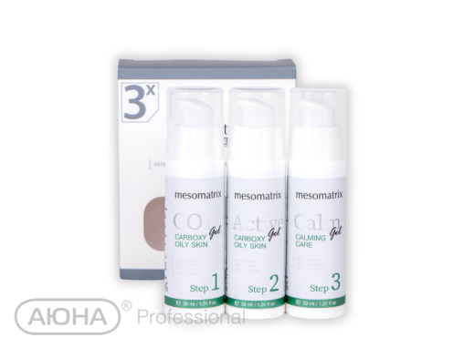 Набор для карбокситерапии ANTI ACNE для жирной кожи и проблемной кожи для домашнего применения, MESOMATRIX, 3х30 мл
