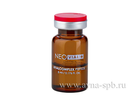 Hyalcomplex Peptide, комплексная anti-age терапия, ревитализация, экстра-увлажнение, NEOvial, 5 мл
