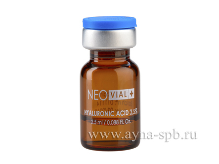 Гиалуроновая кислота для увлажнения и ревитализации 3,5%, Hyaluronic acid 3.5%, NEOVial, 2.5 мл