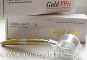 Мезороллер - Дермароллер GOLD ELITE (0,5мм), 200 микроигл